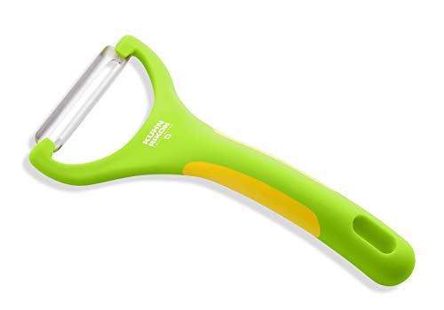 Piranha Y Peeler with Serrated Stainless Steel Blade (Green)