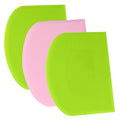 Dough Scraper Bench Scraper (24x15.5cm/9.5x6.1'' / Green+Pink+Green)