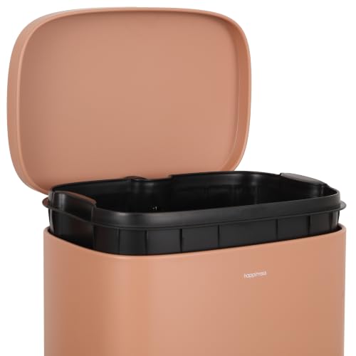 Curtis 8 Gal Step Trash Can Soft Close 25" (Clay Rose)