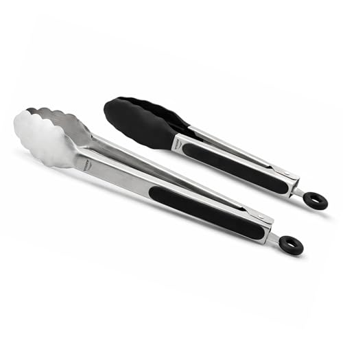 Silicone Tongs for Cooking Tongs Kitchen Tongs with Silicone Tips