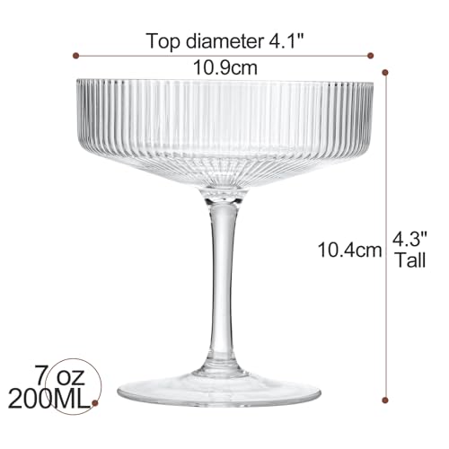 Champagne Coupe Glasses (7 oz)