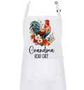 Floral Chicken Rooster Baking Apron (Adult Apron)