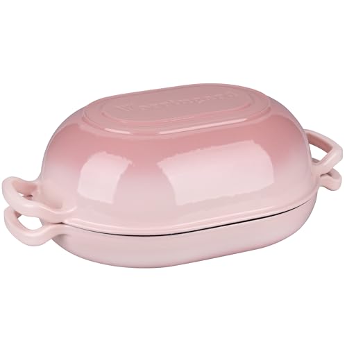 Enameled Cast Iron Sourdough Bread Oven (7 QT / Pink)
