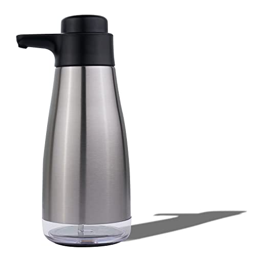 15oz Liquid Soap Dispenser for Dish and Hand Soap Stainless Finish (15 oz / Brushed)