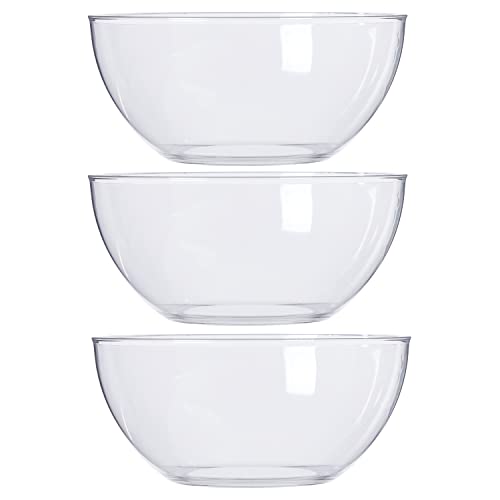 Vista Clear Plastic Salad and Serving 10 (Clear)