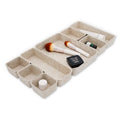 8pc Nordic Felt Desk Drawer Organizer Tray Beige Oatmeal Storage Bin (Oatmeal)