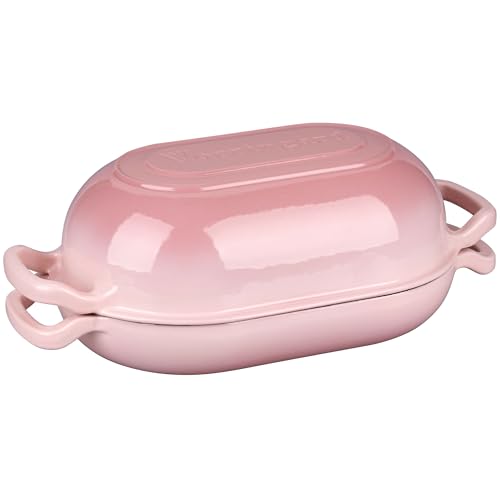 Enameled Cast Iron Sourdough Bread Oven (5 QT / Pink)