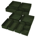 Drawer Organizer Clothes (Green / 12 Pack)