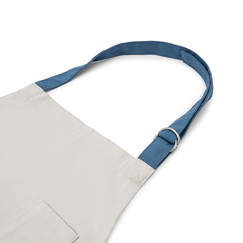 100% Cotton Canvas Apron for Women & Men (Grey)