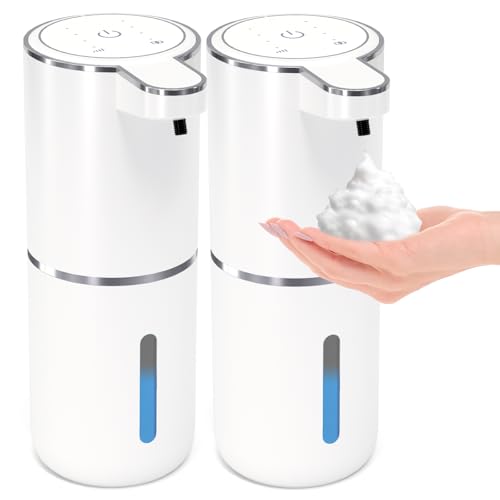 2 Pack Automatic Foaming Soap Dispenser (White / Foam)