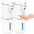 2 Pack Automatic Foaming Soap Dispenser (White / Foam)