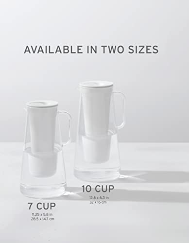 Home Water Filter Pitcher (7-Cup / Pebble)