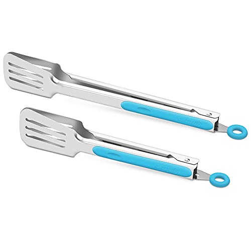 Kitchen & Grill Tongs Set of 2 (Blue)