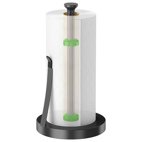 Countertop Paper Towel Holder for Kitchen (Black)
