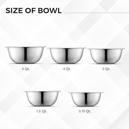 Premium Stainless Steel Mixing Bowls