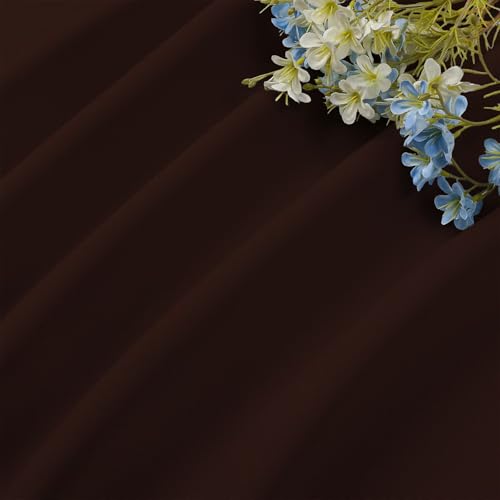 Blackout Curtains 108 inch Length 2 Panels Set (Chocolate / 52"W x 108"L (Pack of 2))