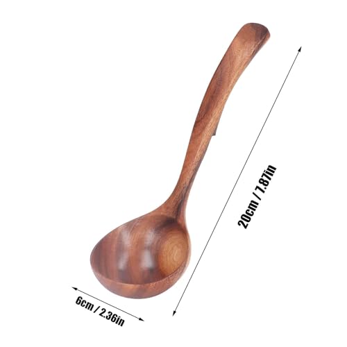 Wooden Ladle 7.87inch Soup Ladle Wooden Serving Spoon Soup Spoon Ladle for Cooking