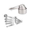 10 Piece Stainless Steel Measuring Cups and Spoons Set (Measuring Cups & Spoons Set)