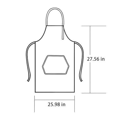Floral Aprons with Pocket Blooming Floral Womens Waterproof Apron (Love Print)