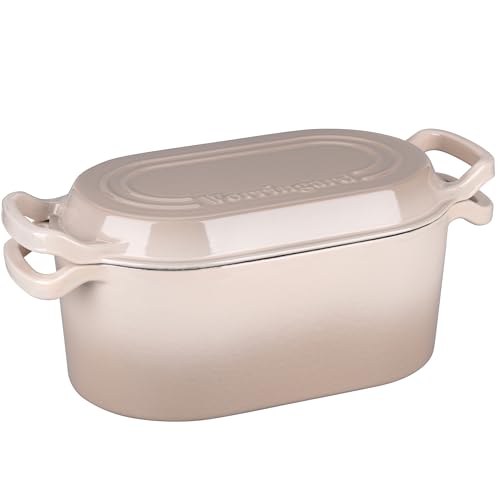 Oval Dutch Oven Pot with Lid (Latte)