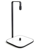 Countertop Paper Towel Holder with Tempered Glass Base (White)