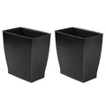 Small Plastic Bathroom Trash Can (Black / Pack of 2)