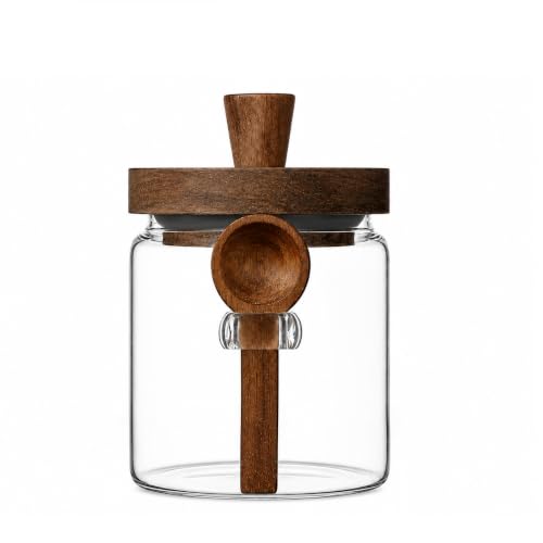 Glass Jar with Spoon (13.5oz-1pack (φ3.54"))