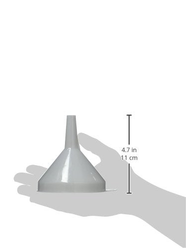 4 1 4" White Plastic Commercial Funnel (Medium)