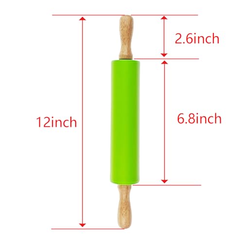 6 Pack Small Rolling Pin for Kids (12 Inch)
