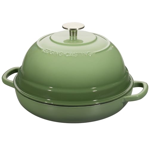 Enameled Cast Iron Dutch Oven Pot with Lid (Pistachio Green)