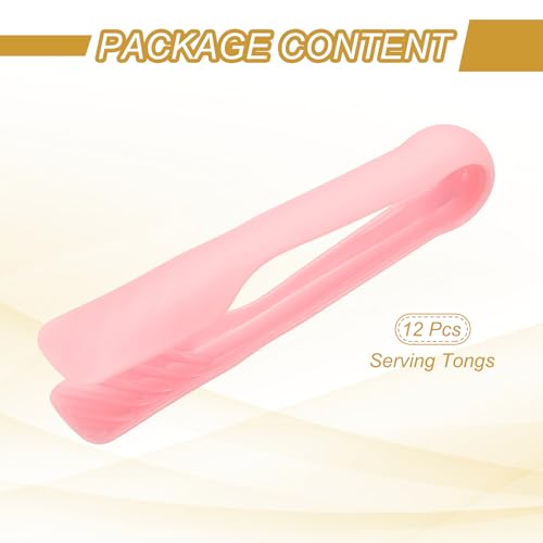 12 Pcs Toaster Tongs (6 Inch / Red)