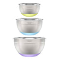 3 Piece Stainless Steel Mixing Bowls with Nonslip Base (3-Piece)