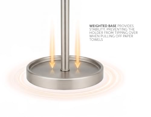 Countertop Paper Towel Holder (Brushed Nickel)