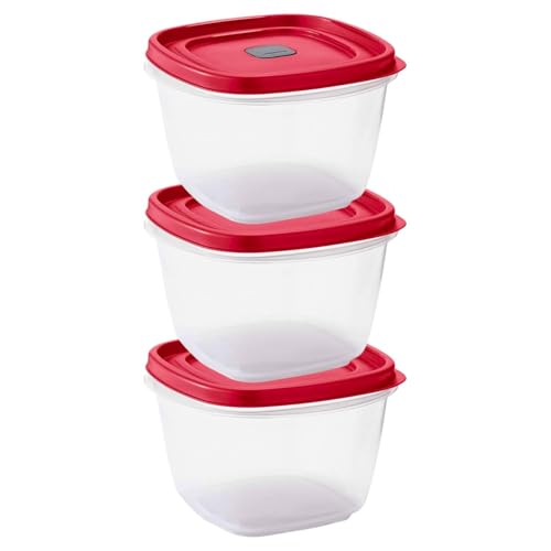 BPA Free Plastic Food Storage Set (3 x 7-Cup)