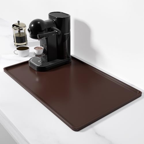 Silicone Coffee Mat (Brown / 12" x 19")