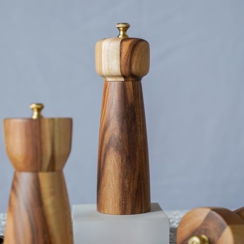 Salt Mill Salt or Pepper Grinder with Adjustable Ceramic Grinding Core (Salt Mill)