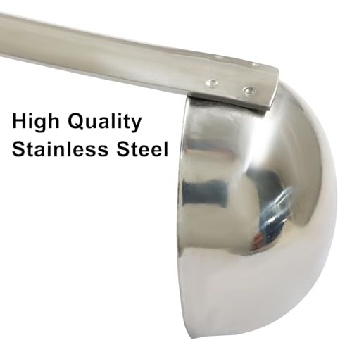 3 Pcs Stainless Steel Soup Ladle Set (3 oz)