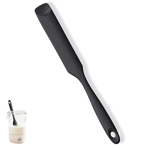 Silicone Jar Spatula for Sourdough Starter (Black / 9.65 in)