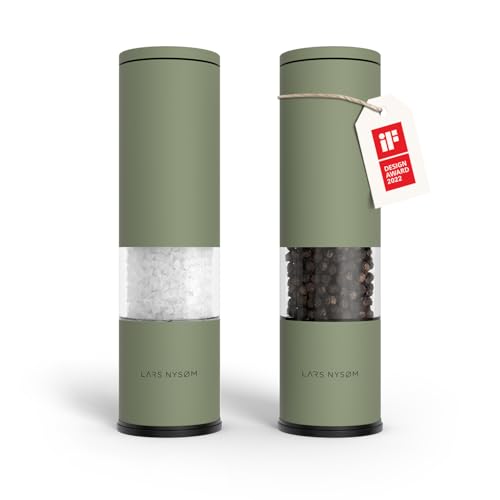 Salt and Pepper Grinder Set Manual (Sage Green / Set of two manual grinders)