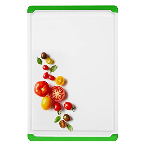 Large Plastic Cutting Board for Kitchen (Green)