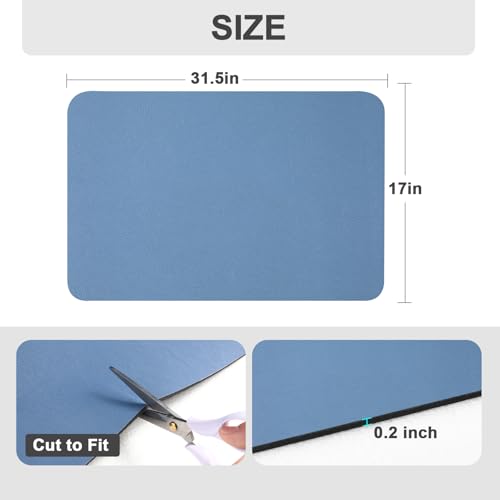 Coffee Mats for Coffee Bar Accessories (Blue / 31.5" x 17")