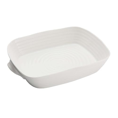 Sophie Conran White Medium Handled Rectangular Roasting Dish (White / Medium)