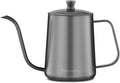 Gage Gooseneck Pour Over Coffee Kettle 20 oz Stainless Steel Hand Drip Coffee Pot with Long Narrow Spout (Black)