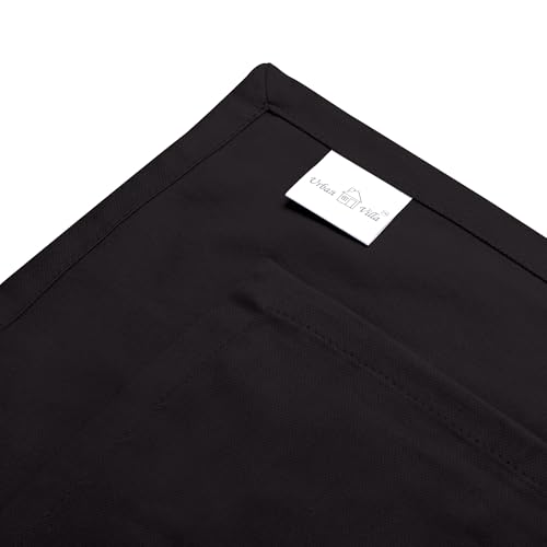 Kitchen Towels Cotton Dish Towels 20”x30” (20" x 30" (Set of 3) / 010 Black)