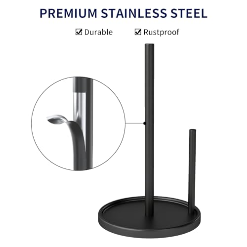 Paper Towel Holder Countertop (Black)