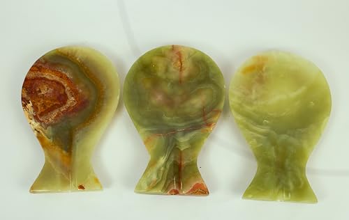 Luxury Handmade Multi Green Calcite Crystal Spoon Rest for Kitchen Counter (Multi Green Calcite)