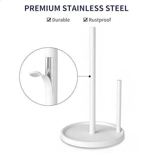 Paper Towel Holder Countertop (White)