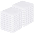 100% Cotton Waffle Weave Kitchen Dish Cloths 18 (White / 12 X 12 - 18 Pack)