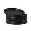 7.9 Inch Ceramic Dinner Plates (Matte Black / 7.9'')