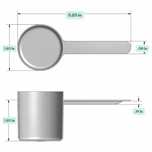 67 mL (67 CC | 2.27 Oz.) Long Handle Plastic Measuring Scoop for Coffee, Protein Powder, Pet Food, Spices, Grains, Dry Goods – Food-Grade BPA-Free (Pack of 100) (67 mL | 67 cc | 2.27 Oz.)